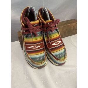 Ariat Spitfire Old Muted Serape Boots Sante Fe Style Size-7.5 Rare‎ Design